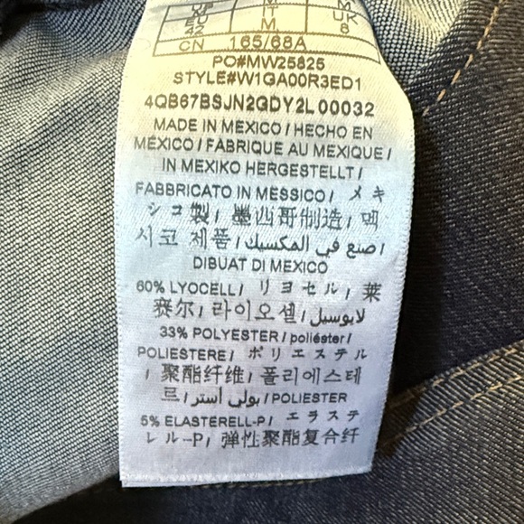 Guess Women’s Medium Dark Blue Denim Jumpsuit - Picture 3 of 5